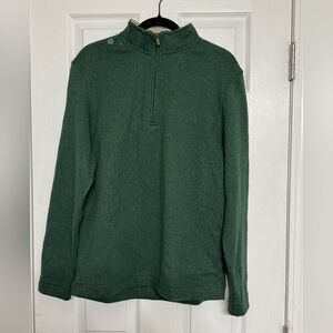 Aspen Men's Forest Green Zip-Up Sweater